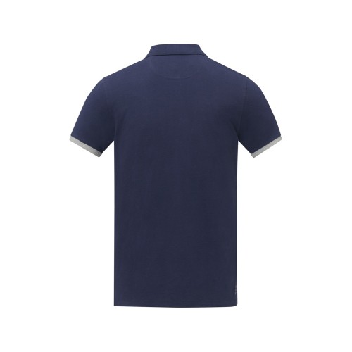 Morgan Двухцветное мужское поло с коротким рукавом , темно-синий