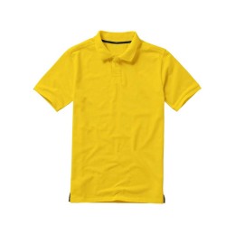 Calgary мужская футболка-поло с коротким рукавом, желтый