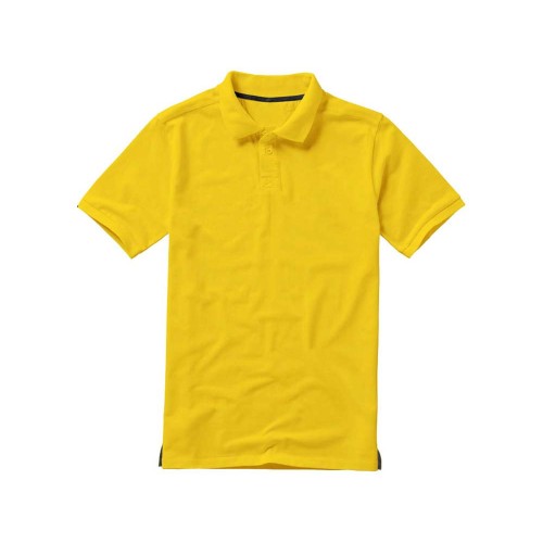 Calgary мужская футболка-поло с коротким рукавом, желтый