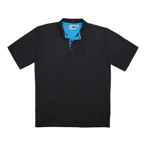 Рубашка поло "Solo" мужская, аква