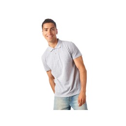 Рубашка поло "First 2.0" мужская, серый меланж