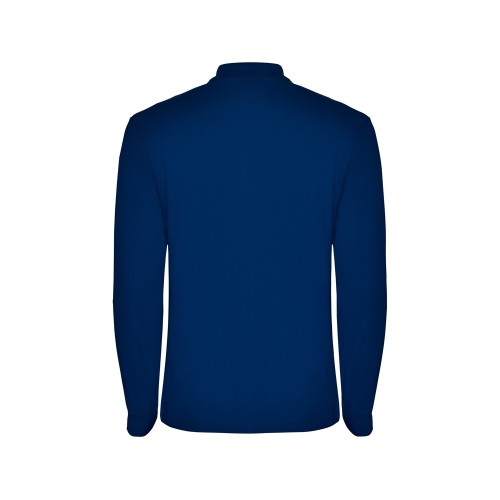 Рубашка поло "Estrella" мужская с длинным рукавом, королевский синий
