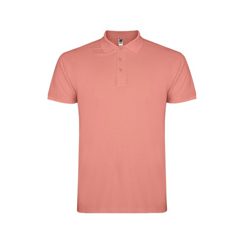 Рубашка поло "Star" мужская, оранжевая глина