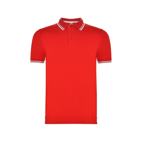 Рубашка поло "Montreal" мужская, красный/белый