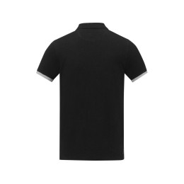 Morgan Двухцветное мужское поло с коротким рукавом , черный