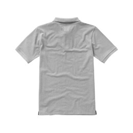 Calgary мужская футболка-поло с коротким рукавом, серый меланж