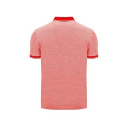 Рубашка поло "Bowie" мужская, меланжевый красный