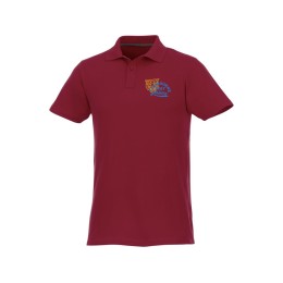 Мужское поло Helios с коротким рукавом, бургунди