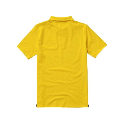 Calgary мужская футболка-поло с коротким рукавом, желтый