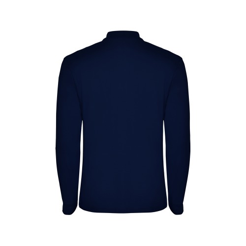 Рубашка поло "Estrella" мужская с длинным рукавом, нэйви