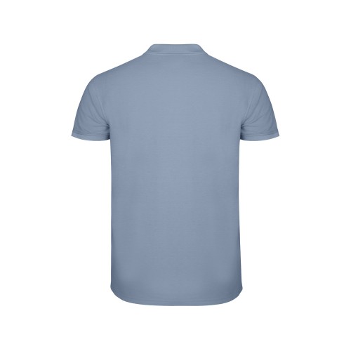 Рубашка поло "Star" мужская, спокойный синий