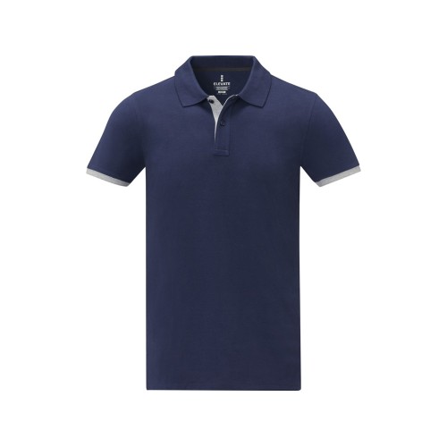 Morgan Двухцветное мужское поло с коротким рукавом , темно-синий