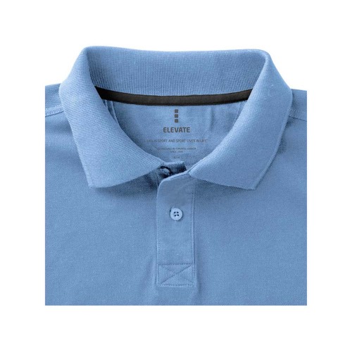 Calgary мужская футболка-поло с коротким рукавом, голубой