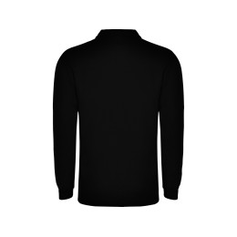 Рубашка поло "Carpe" мужская с длинным рукавом, черный