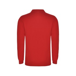 Рубашка поло "Carpe" мужская с длинным рукавом, красный