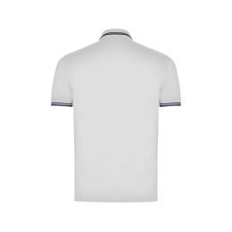 Рубашка поло "Montreal" мужская, белый/нэйви