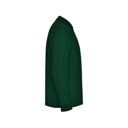 Рубашка поло "Carpe" мужская с длинным рукавом, бутылочный зеленый