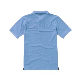 Calgary мужская футболка-поло с коротким рукавом, голубой