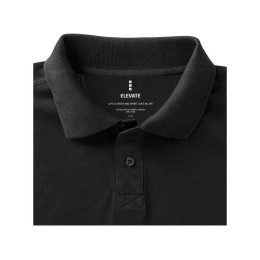 Calgary мужская футболка-поло с коротким рукавом, антрацит