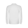 Рубашка поло "Estrella" мужская с длинным рукавом, белый