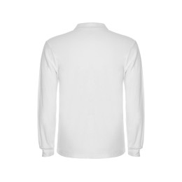 Рубашка поло "Estrella" мужская с длинным рукавом, белый