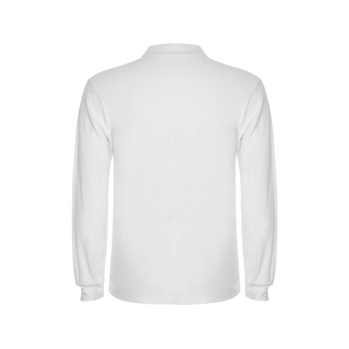 Рубашка поло "Estrella" мужская с длинным рукавом, белый