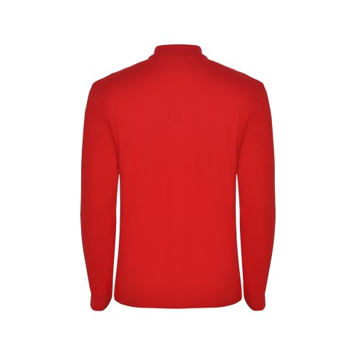 Рубашка поло "Estrella" мужская с длинным рукавом, красный