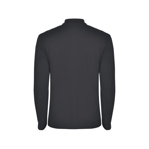 Рубашка поло "Estrella" мужская с длинным рукавом, графит