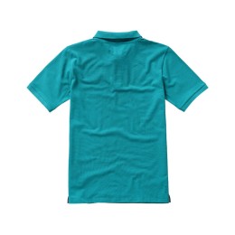 Calgary мужская футболка-поло с коротким рукавом, аква