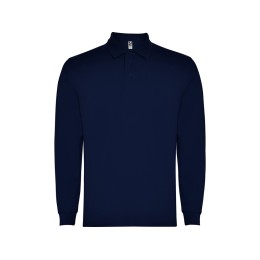 Рубашка поло "Carpe" мужская с длинным рукавом, нэйви