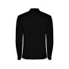Рубашка поло "Estrella" мужская с длинным рукавом, черный