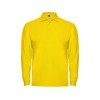 Рубашка поло "Estrella" мужская с длинным рукавом, желтый