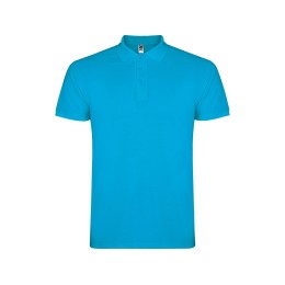 Рубашка поло "Star" мужская, бирюзовый