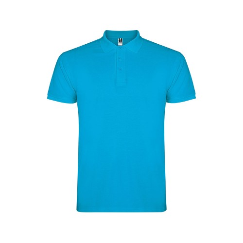 Рубашка поло "Star" мужская, бирюзовый