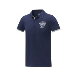 Morgan Двухцветное мужское поло с коротким рукавом , темно-синий