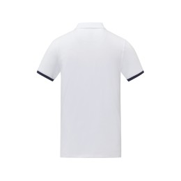 Morgan Двухцветное мужское поло с коротким рукавом , белый