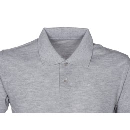 Рубашка поло "First 2.0" мужская, серый меланж