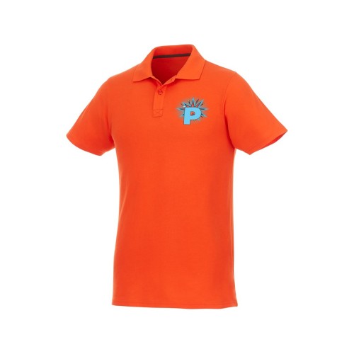 Мужское поло Helios с коротким рукавом, оранжевый