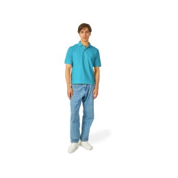 Рубашка поло "Boston 2.0" мужская, лазурный