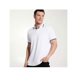 Рубашка поло "Montreal" мужская, белый/нэйви