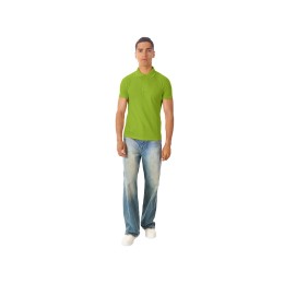 Рубашка поло "First 2.0" мужская, зеленое яблоко