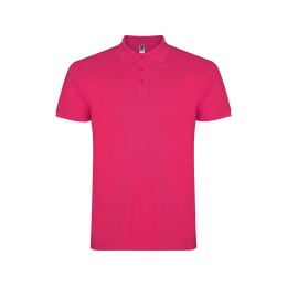 Рубашка поло "Star" мужская, фуксия