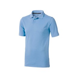 Calgary мужская футболка-поло с коротким рукавом, голубой