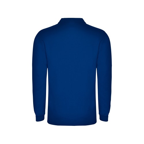 Рубашка поло "Carpe" мужская с длинным рукавом, королевский синий