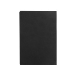 Блокнот «Wispy» линованный в мягкой обложке, черный