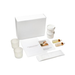 Набор для создания 2-х ароматических свечей: амбра и табак/маракуйя, сандал и пачули (без лого LM)