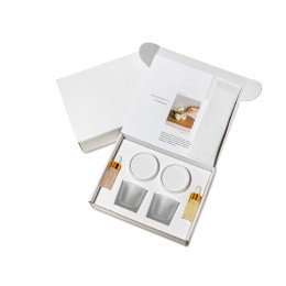 Набор для создания 2-х ароматических свечей: амбра и табак/маракуйя, сандал и пачули (без лого LM)