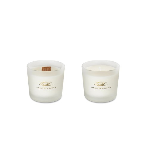 Набор для создания 2-х ароматических свечей: амбра и табак/маракуйя, сандал и пачули