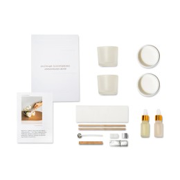 Набор для создания 2-х ароматических свечей: амбра и табак/маракуйя, сандал и пачули (без лого LM)