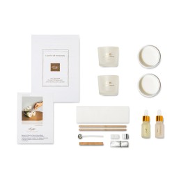 Набор для создания 2-х ароматических свечей: имбирный пряник, рождественская елка